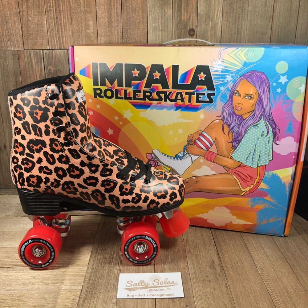 NEW Impala Roller Skates Leopard Print